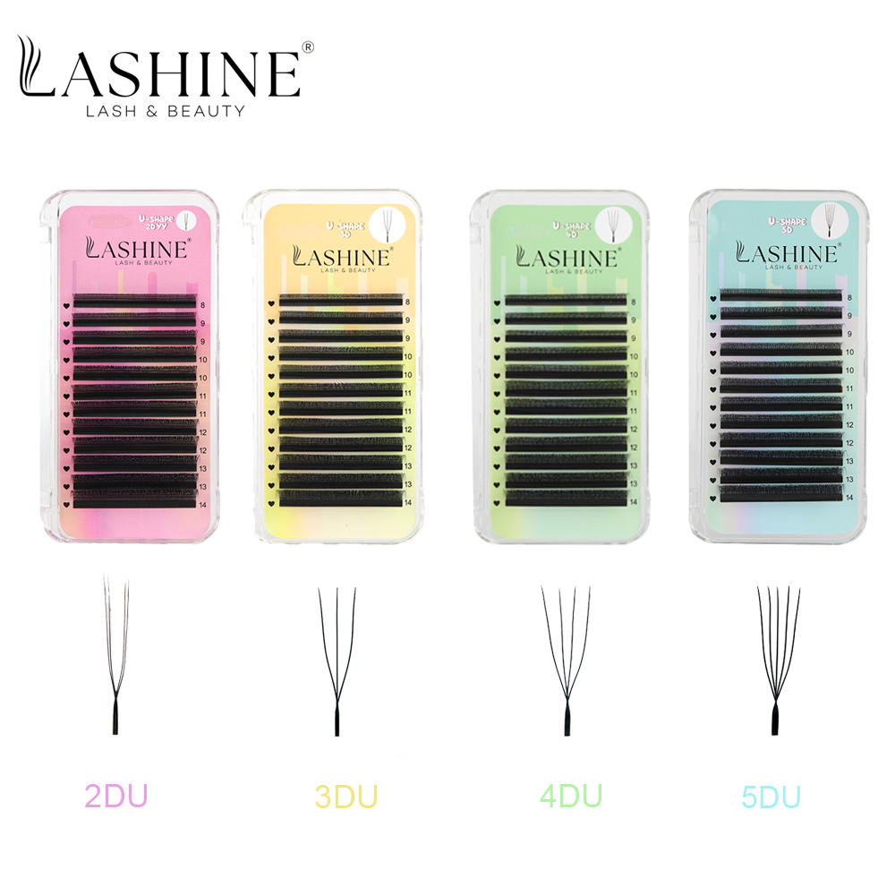 Eyelash Extension Yy - Наращивание ресниц Lashine U-образной формы, объемные