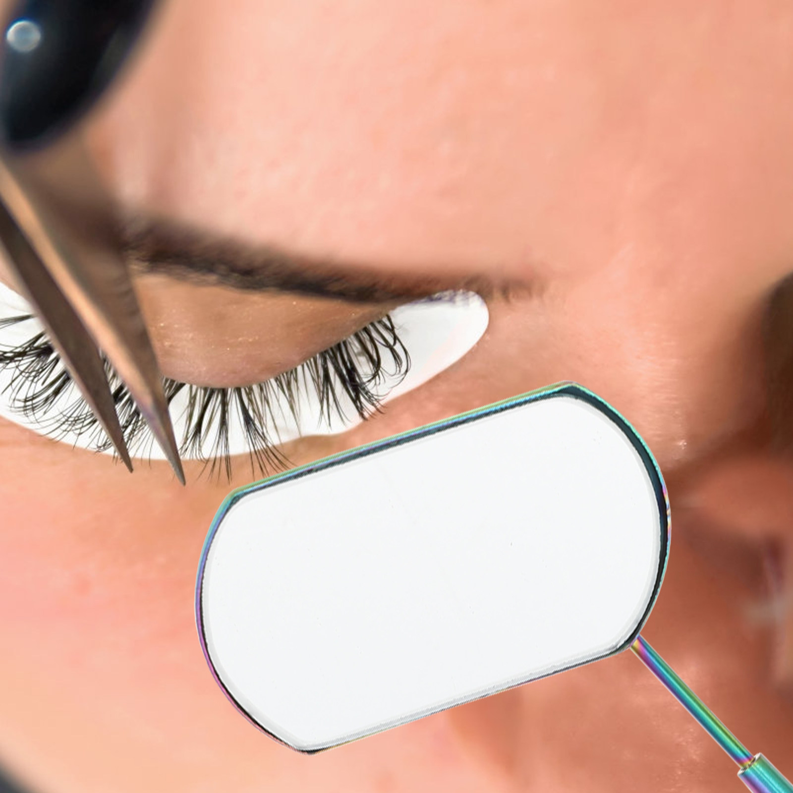 Eyelash Extension Is Safe - Набор для наращивания ресниц: зеркало, инструмент