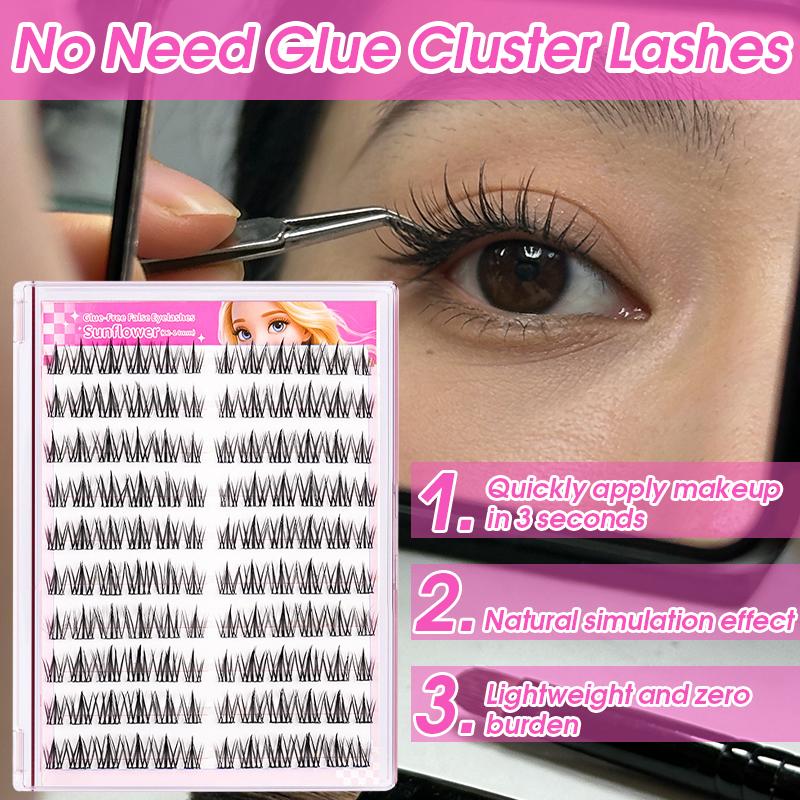 Eyelash Extension No 10 - Самоклеящиеся пучки ресниц, без клея, 10