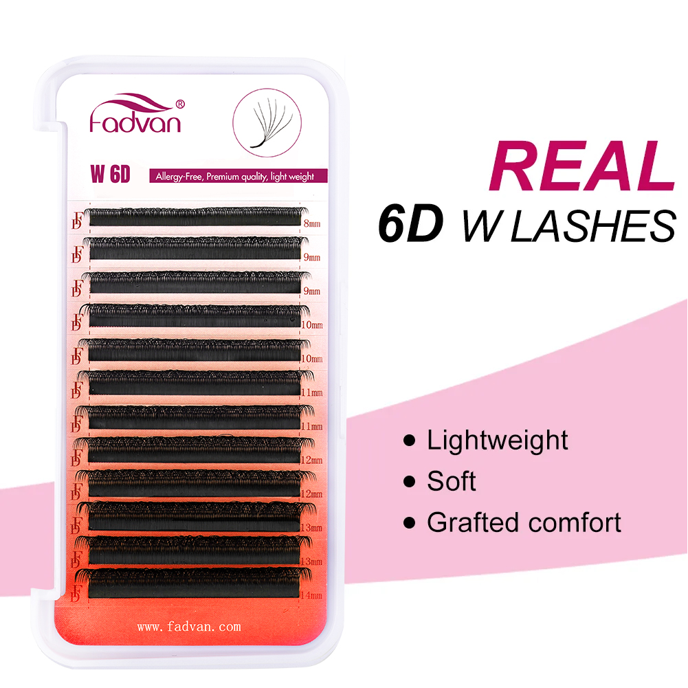 FADVAN Real 6D W ресницы 0,07  – обзор и цена Eyelash Extension For Asian Eyes