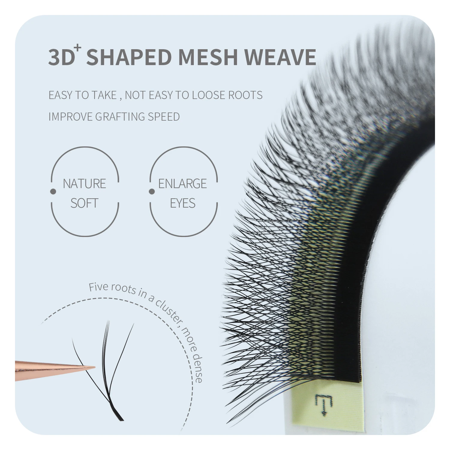 ANNAFRIS 3D W трехжильные нара – обзор и цена Eyelash Extension For Asian Eyes