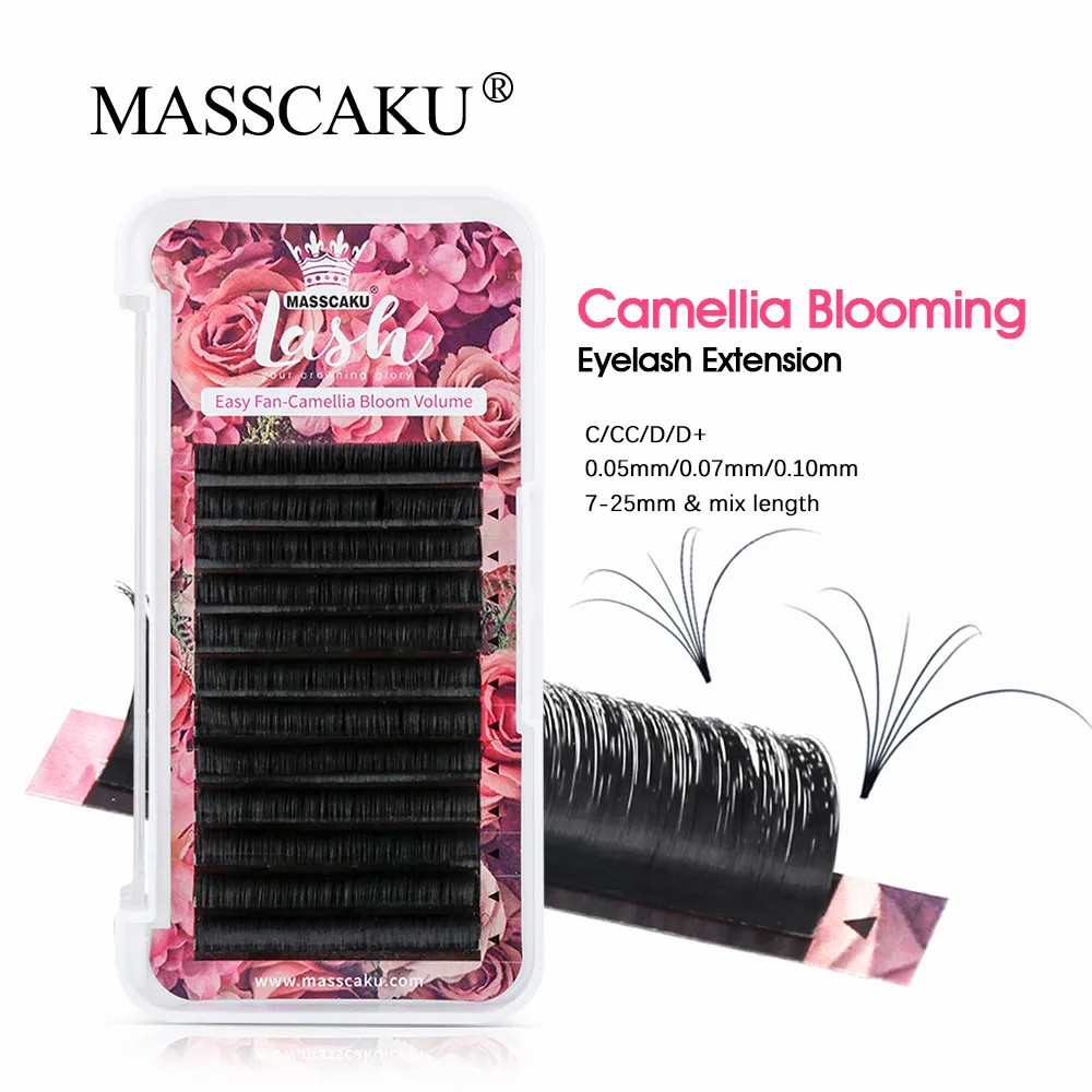 Накладные ресницы MASSCAKU Eas – обзор и цена Eyelash Extension For Asian Eyes