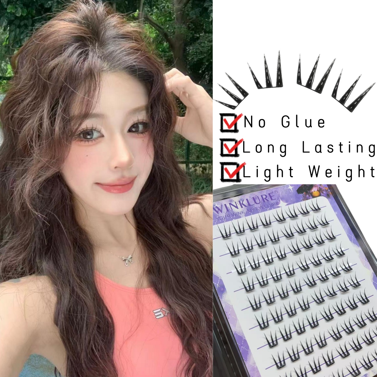 Накладные ресницы WINKLURE No- – обзор и цена Eyelash Extension No 10