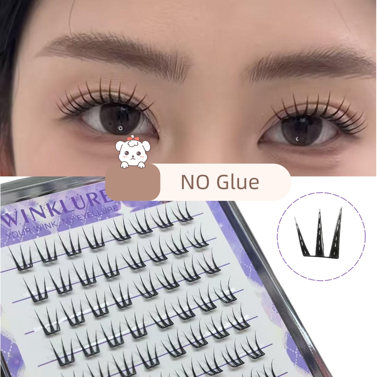 Накладные ресницы WINKLURE No- – обзор и цена Eyelash Extension No 10