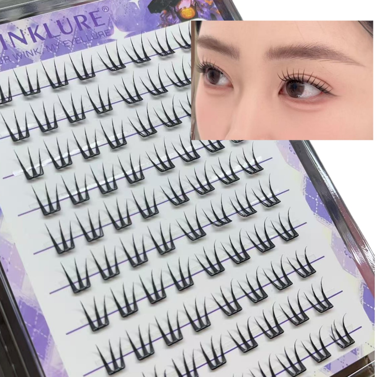 Накладные ресницы WINKLURE No- – обзор и цена Eyelash Extension No 10