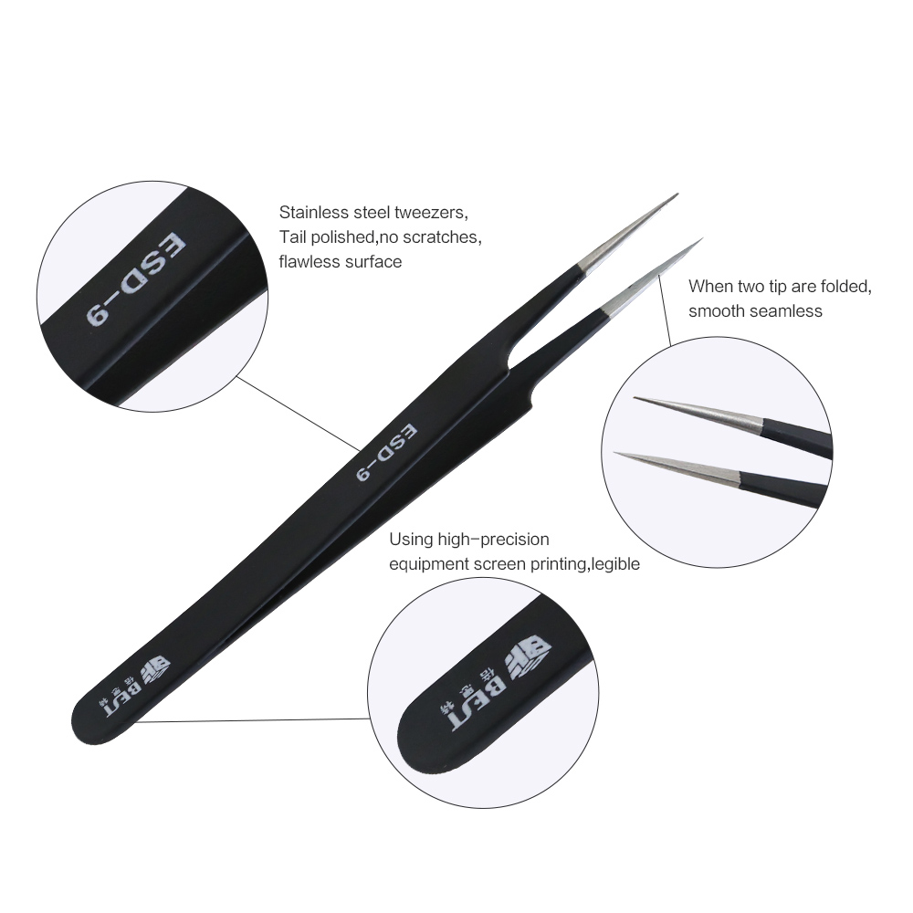 BST-ESD-9 Антистатические пинц – обзор и цена Eyelash Extension In Chinese