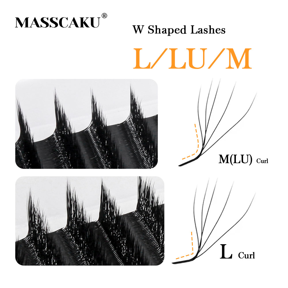 MASSCAKU L LU M Curl YY/W Форм – обзор и цена Eyelash Extension Yy