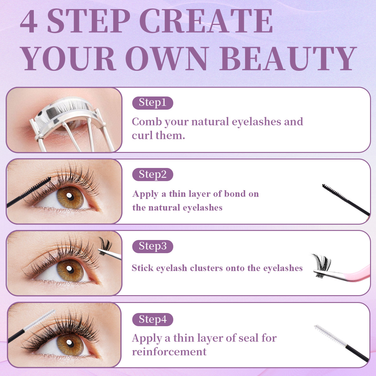 Индивидуальные накладные ресни – обзор и цена Eyelash Extension For Asian Eyes