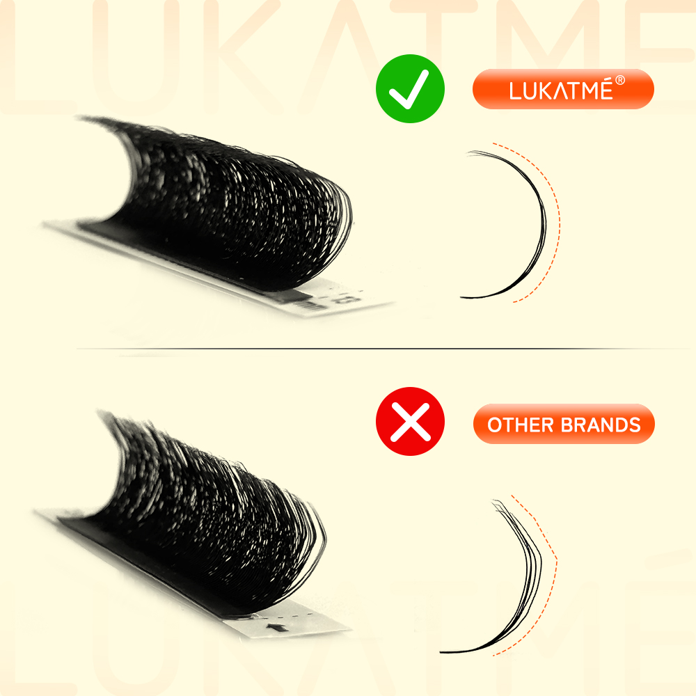 Накладные ресницы LUKATME W 3D – обзор и цена Eyelash Extension Yy