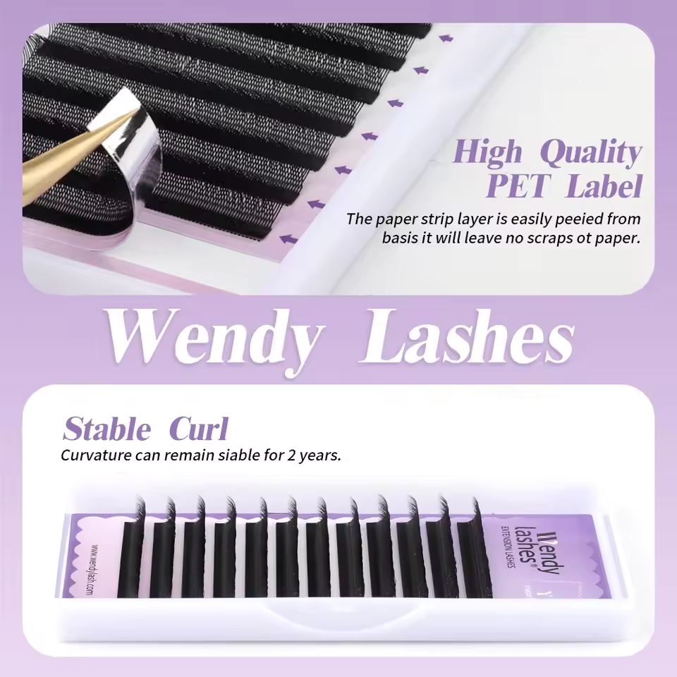 WENDY 2D YY Shape C/D Curl Eya – обзор и цена Eyelash Extension Yy