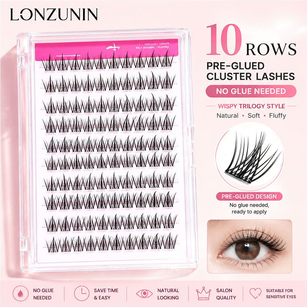 Премиальные самоклеящиеся пучк – обзор и цена Eyelash Extension No 10