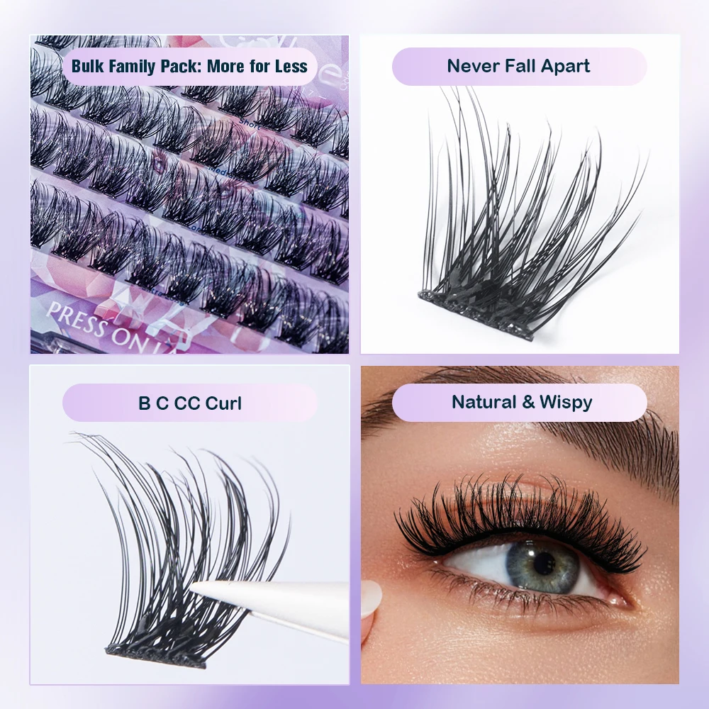 Самоклеящиеся кластеры для рес – обзор и цена Eyelash Extension No 10