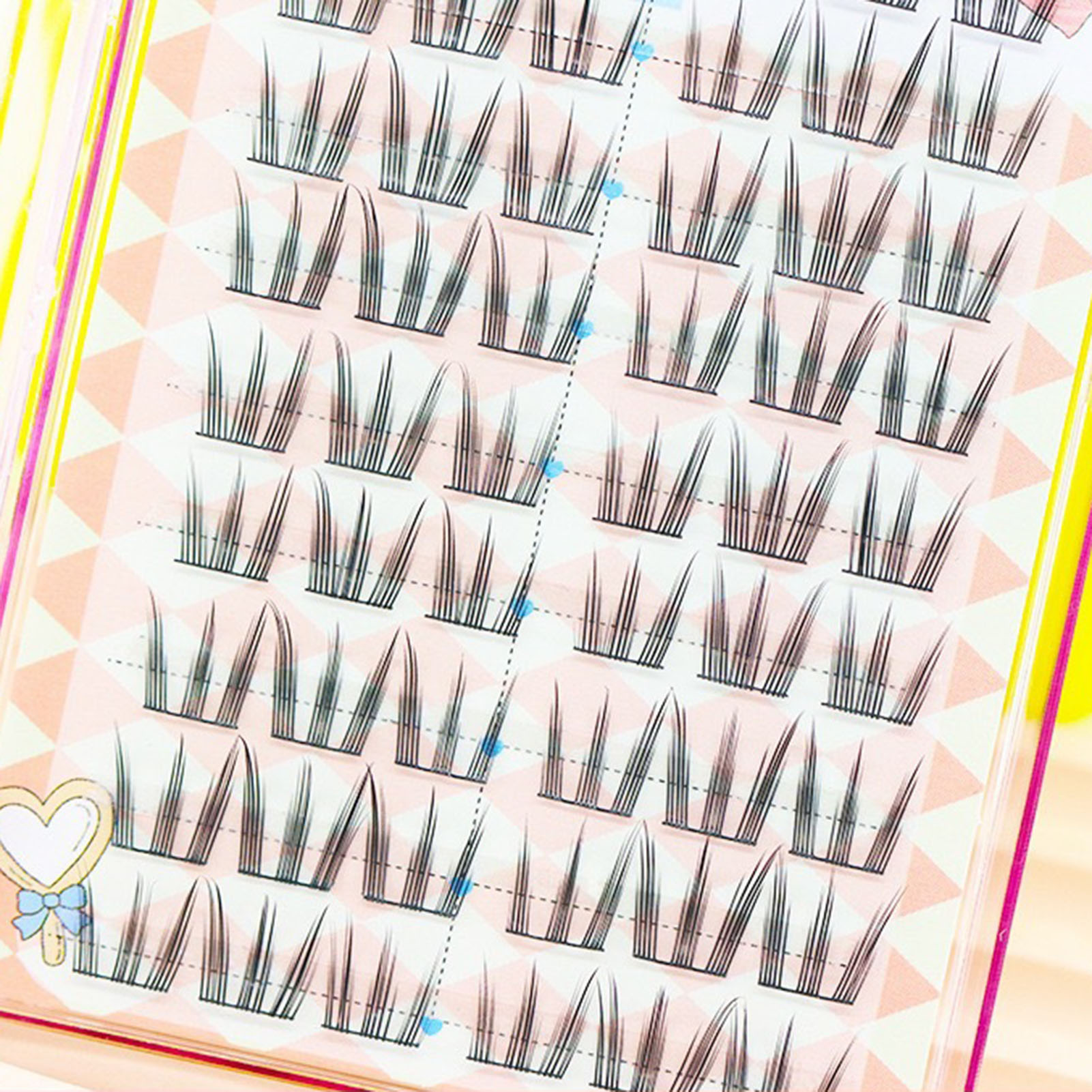 10-рядные накладные ресницы с  – обзор и цена Eyelash Extension In Chinese