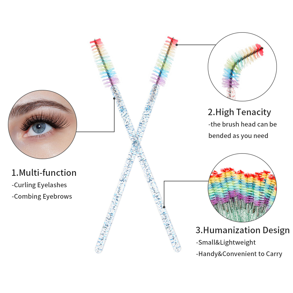 50 шт. Радужные кристальные ки – обзор и цена Eyelash Extension Examples