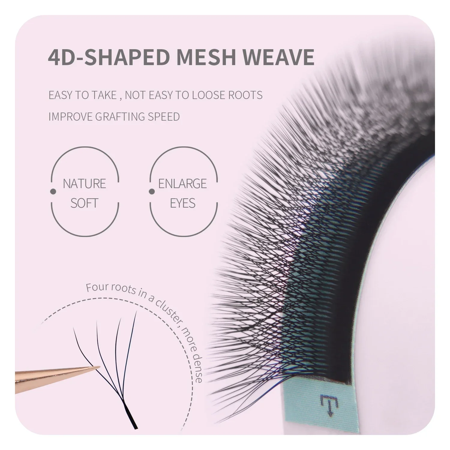 ANNAFRIS Коричневые W-образные – обзор и цена Eyelash Extension Yy