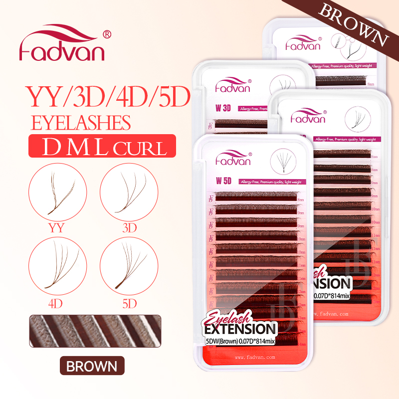 FADVAN коричневые 4D/3D/5D рес – обзор и цена Eyelash Extension For Asian Eyes