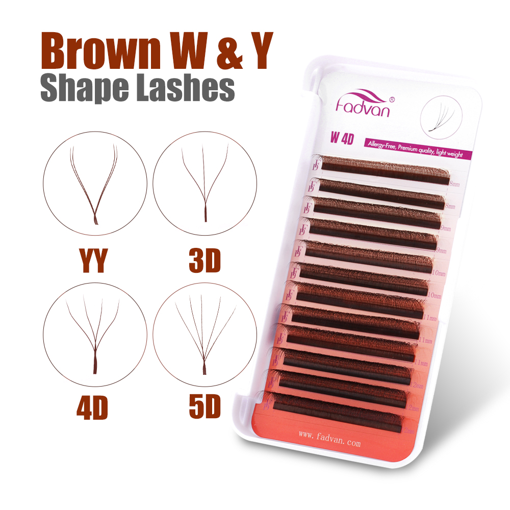 FADVAN коричневые 4D/3D/5D рес – обзор и цена Eyelash Extension For Asian Eyes