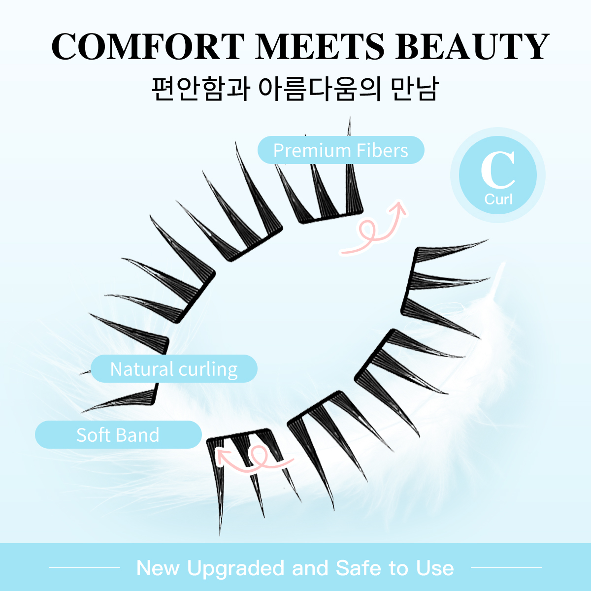 Накладные ресницы феи без густ – обзор и цена Eyelash Extension No 10