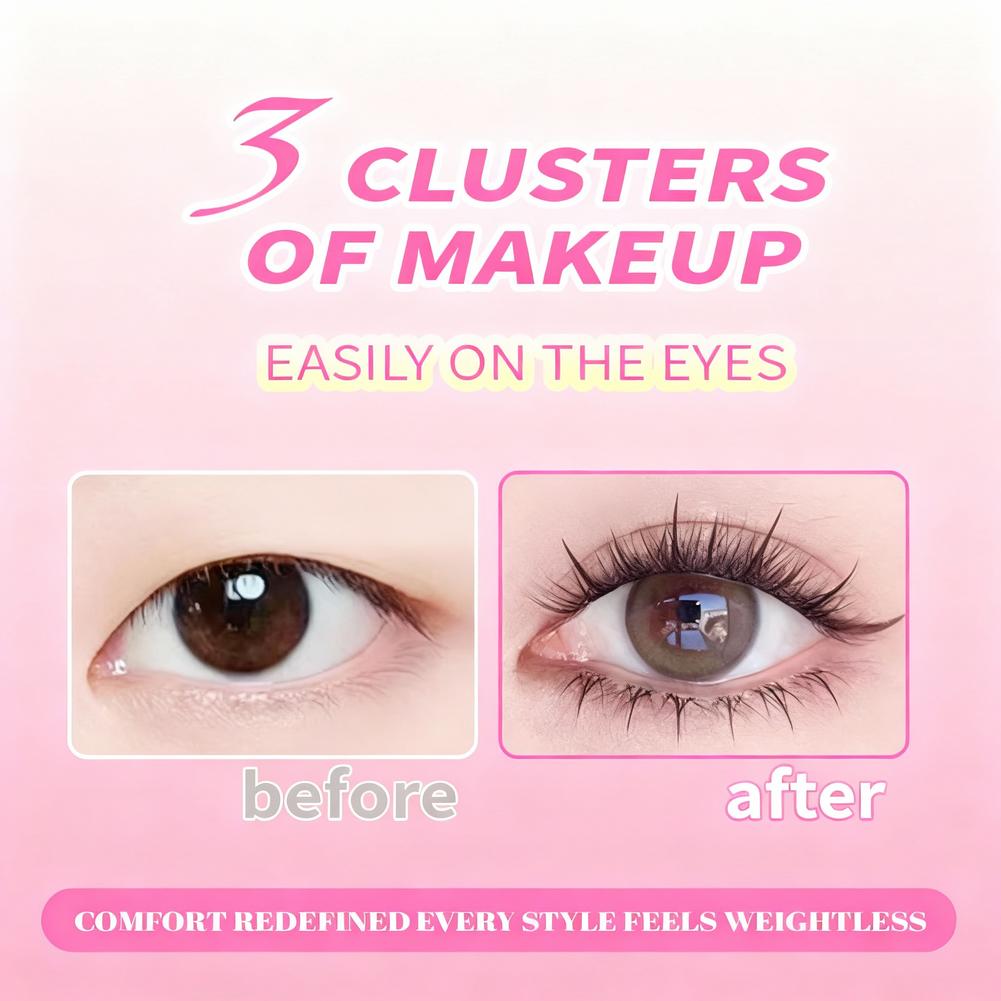 Самоклеящиеся пучки ресниц, бе – обзор и цена Eyelash Extension No 10