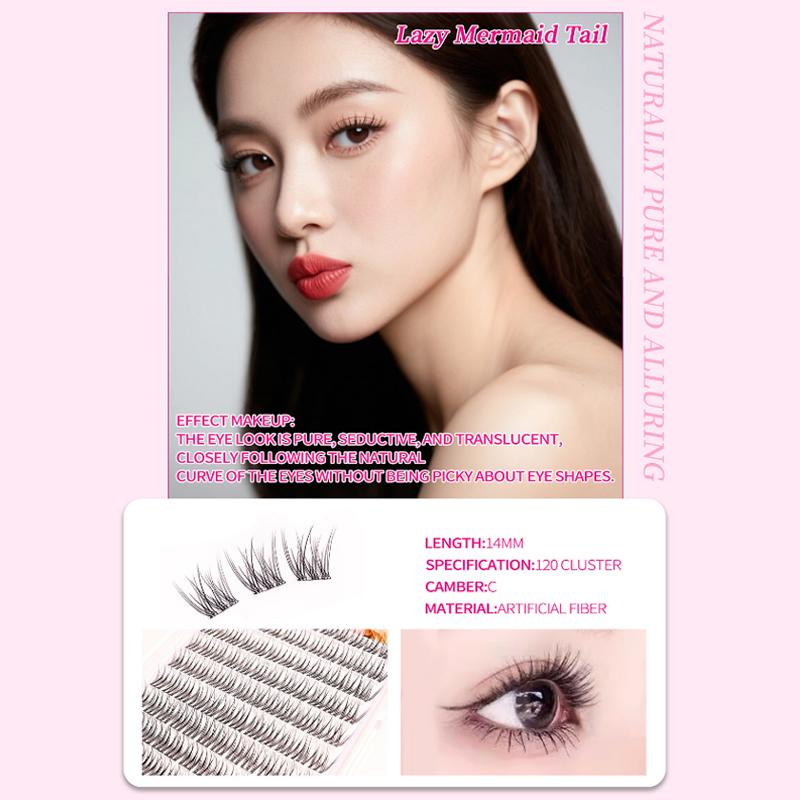 Самоклеящиеся пучки ресниц, бе – обзор и цена Eyelash Extension No 10
