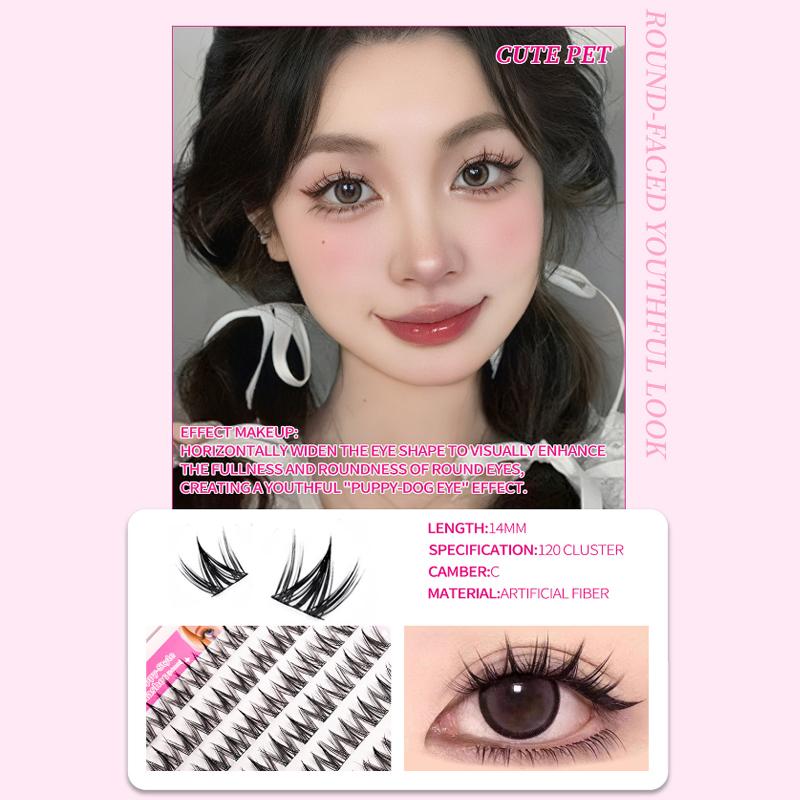 Самоклеящиеся пучки ресниц, бе – обзор и цена Eyelash Extension No 10